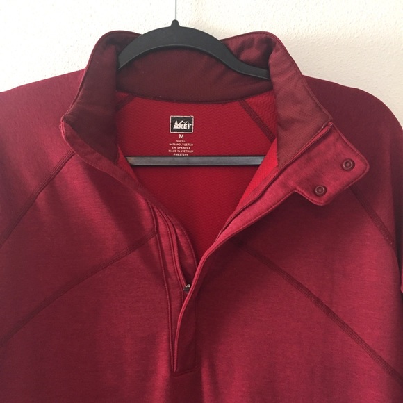 REI men’s half zip outdoor base layer pullover. M - Picture 8 of 16